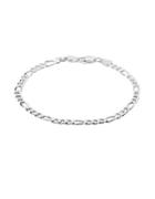 Lord & Taylor Sterling Silver Figaro Chain Bracelet