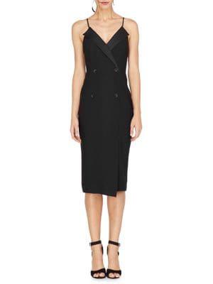 Adelyn Rae Willa Woven Tuxedo Sheath Dress