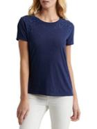Lucky Brand Cut-out Cotton Tee