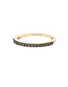 Levian Le Vian Chocolatier Diamond And 14k Yellow Gold Faceted Band Ring