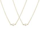 Dogeared Mom 2-piece 5.5 Mm And 6 Mm Fresh Water Pearl Necklace Set