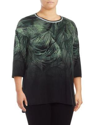 Calvin Klein Performance Plus Tropical Leaf Pullover