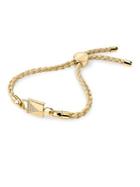 Michael Kors Sterling Silver And Crystal Cord Bracelet