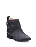 Splendid Holland Leather Belted Ankle Boots
