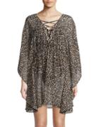 Tommy Bahama Open Back Lace-up Cover-up Tunic