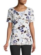 Lord & Taylor Cassidy Floral Short Sleeve Top