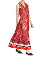 Lauren Ralph Lauren Petite Twill Paisley Maxi Dress