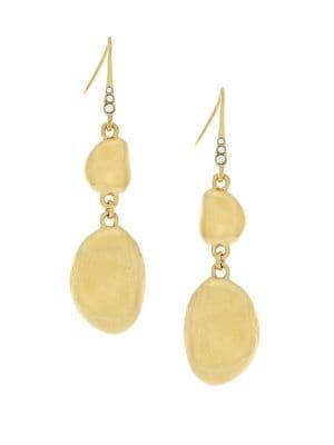 Cole Haan River Rocks Crystal Double Drop Earrings