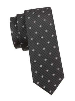 Tommy Hilfiger Snowflakes & Gingham Tie