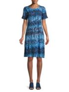 Rafaella Stud Graphic Cotton Dress