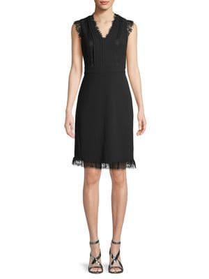 Karl Lagerfeld Paris Lace Detail Sheath Dress