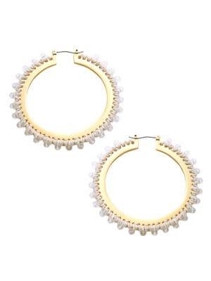 Kate Spade New York Crystal-embellished Hoop Earrings-2.25