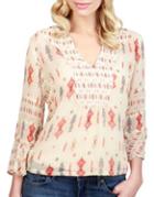 Lucky Brand Max Print Blouse