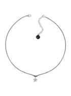 Karl Lagerfeld Stars Swarovski Crystal Cord Pendant Necklace