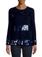 Max Mara Studio Sequin Long-sleeve Sweater