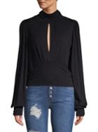Free People Casual Bishop-sleeve Top