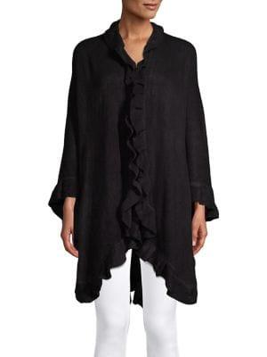 Accessory Street Knit Ruffle Ruana