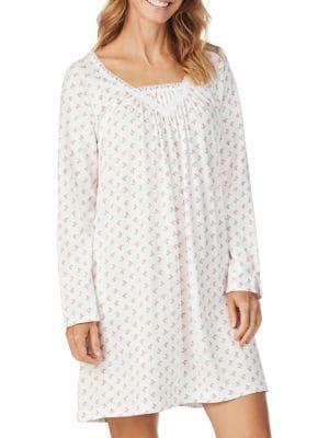 Carole Hochman Printed Cotton Short Gown