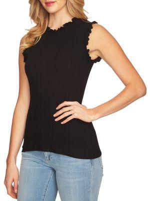 Cece Ruffle Trim Top