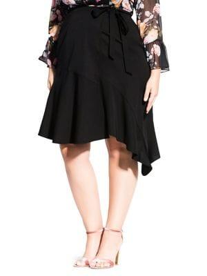 City Chic Plus Sweet Wrap Skirt