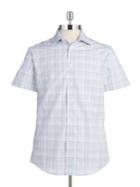 Vince Camuto Plaid Cotton Button-down Shirt