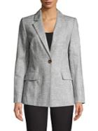 Donna Karan 1-button Cotton Blend Jacket