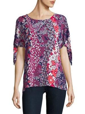 Michael Michael Kors Petite Petite Floral Patchwork Top