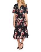1.state Wrap Floral Maxi Dress
