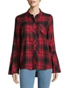 Two By Vince Camuto Buffalo Plaid Button-down Shirt