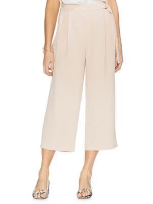 Vince Camuto Oasis Bloom Pleated Wide-leg Pants