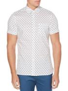 Perry Ellis Screw Print Stretch Short Sleeve Shirt