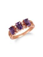 Le Vian? 14k Strawberry Gold? Ring With Grape Amethyst? And Nude Diamonds?