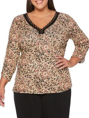 Rafaella Plus Grommet Top