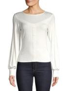 Highline Collective Lace-trimmed Long-sleeve Top