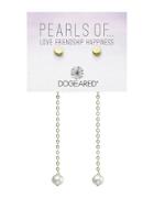 Dogeared 4mm Freshwater Pearl And 14k Gold-plated Drop Earrings