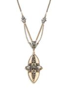 Noir Ornamental Link Necklace