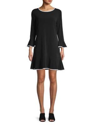 Michael Michael Kors Solid Flounce Dress