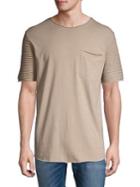 Nana Judy Ribbed-sleeve Cotton Tee