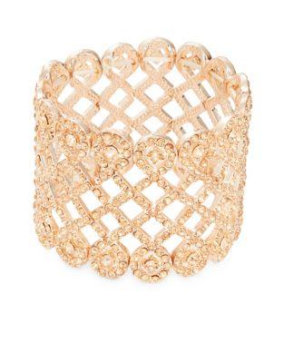 Design Lab Lord & Taylor Crystal Wrap Around Bangle Bracelet