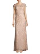 Tadashi Shoji Scalloped Lace Gown