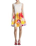 Calvin Klein Floral Fit-&-flare Dress