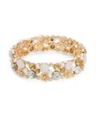 Design Lab Lord & Taylor Pave Crystal And Faux Pearl Bracelet