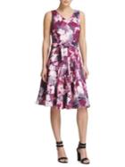 Donna Karan Tie-dye Fit-&-flare Dress