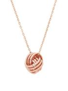 Lord & Taylor 14k Rose Gold Love Knot Cable Chain Necklace