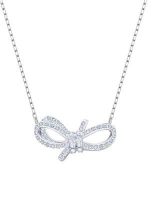 Lifelong Bow Swarovski Crystal Necklace