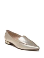 Franco Sarto Starland Pointy Metallic Leather Loafers