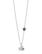 Karl Lagerfeld Faux Pearl And Crystal Eclectic Star Pendant Necklace