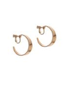 Vince Camuto Crystal, Engrave Logo And Tapered Hoop Earrings