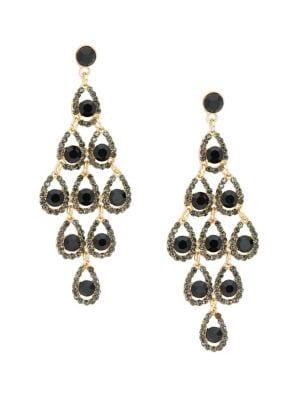 Design Lab Goldtone Tiered Drop Earrings