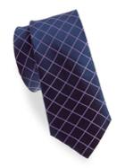 Black Brown Checkered Silk Tie